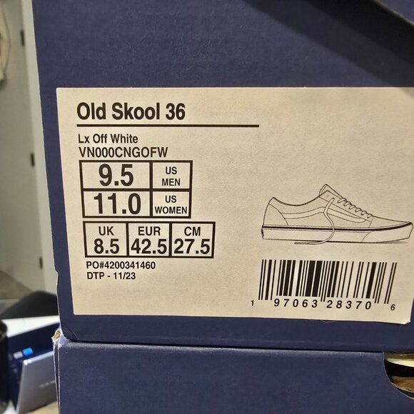 Vans Premium Old Skool 36 Off White VN000CNGOFW Men's Size 9.5 SHOES NEW - Picture 10 of 10